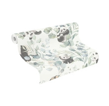 Tapetenrolle mit Panda- und Eukalyptuszweigmuster