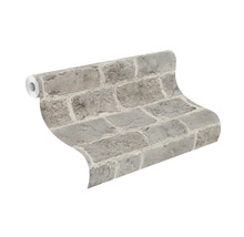 Tapetenrolle mit Steinmauer Design