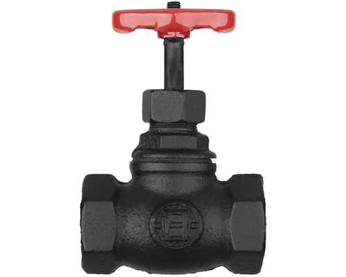 Vanne avec poignée rotative rouge