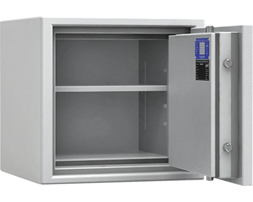 Geöffneter Tresor mit Einlegeböden