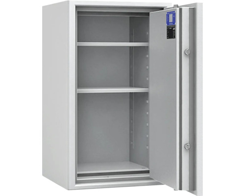 Geöffneter Tresor mit Fachböden für die Wertgegenstände Aufbewahrung