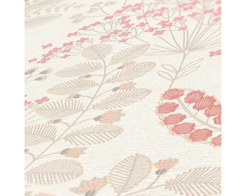 Papier peint à motif floral