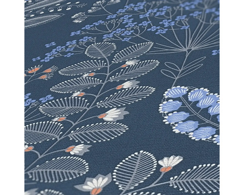 Vue détaillée d''un papier peint à motif floral