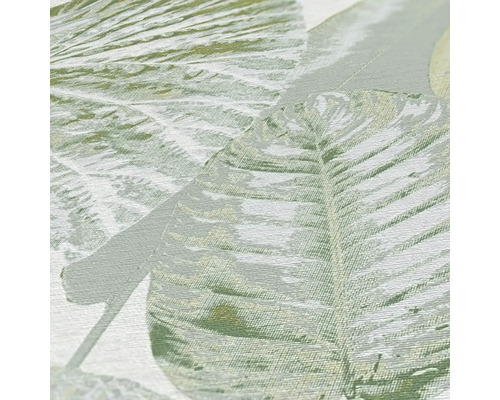 Nahaufnahme einer Tapete mit Blattmuster