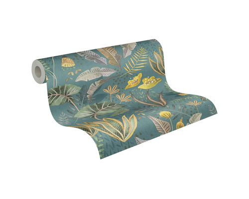 Rouleau de papier peint avec motif de plantes