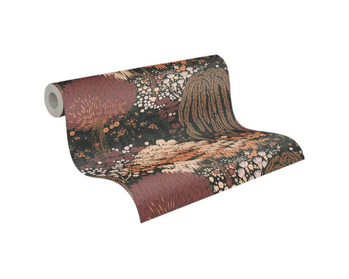 Rouleau de papier peint avec motif de forêt