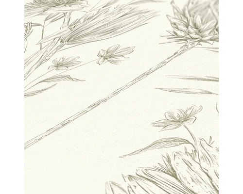 Gros plan d''un papier peint à motif floral