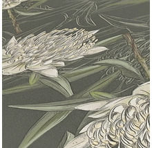 Gros plan d''un papier peint à motif floral