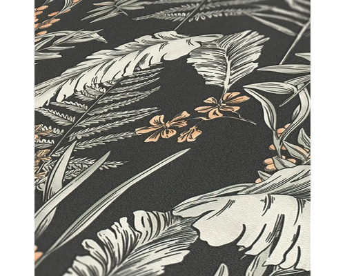 Papier peint avec motif de plantes tropicales