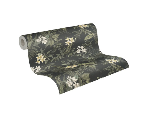 Rolle Tapete mit Blumen- und Blattmuster