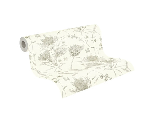 Rouleau de papier peint à motif floral