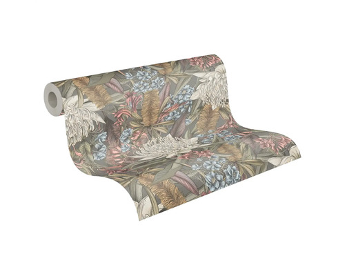 Tapetenrolle mit floralem Muster