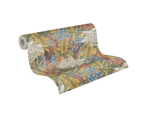 Rouleau de papier peint à motif floral