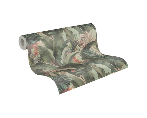 Rouleau de papier peint avec motif de feuilles