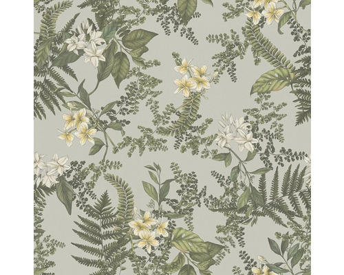 Tapete mit Blumen- und Pflanzenmuster