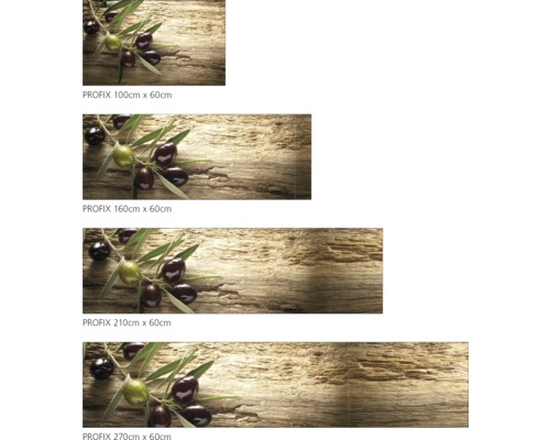 Panneau décoratif PROFIX avec motif d''olives en différentes tailles