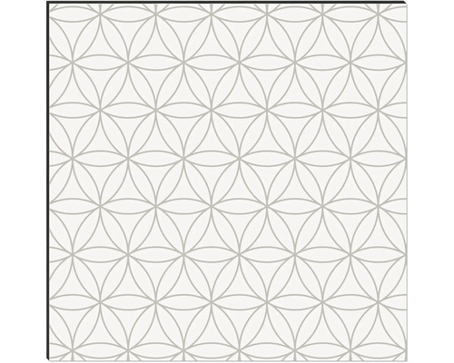 Motif de carreaux avec motif floral géométrique