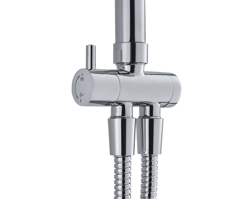 Bras de douche avec deux tuyaux de douche