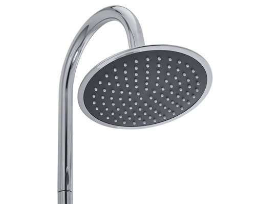 Pomme de douche avec tête de douche ronde et bras de douche