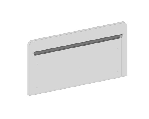 Schreibtischaufsatz mit Kabelführung