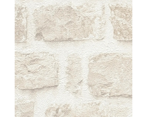 Nahaufnahme einer Tapete mit Backsteinmuster