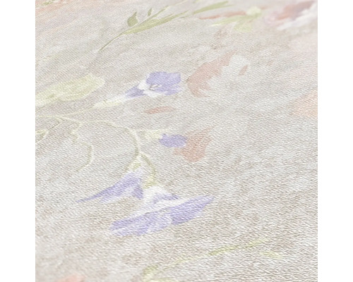 Gros plan d''un papier peint à motif floral