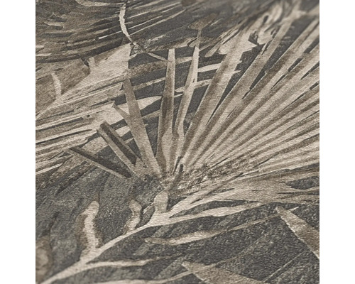 Gros plan d''un papier peint à motif de feuilles