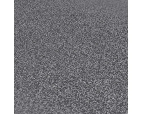 Nahaufnahme einer grauen Textiltapete mit feiner Struktur