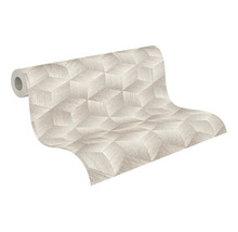 Rouleau de papier peint avec motif géométrique de cubes