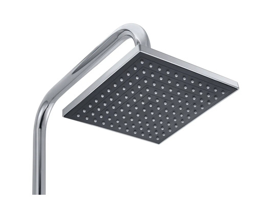Pomme de douche carrée avec bras de douche