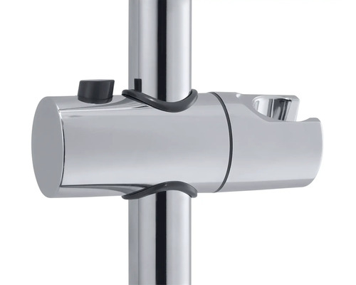 Brausestangenhalterung aus Metall zur Befestigung einer Handbrause.