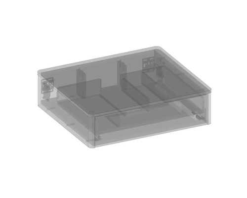 Boîtier rectangulaire vide pour le montage de composants électroniques