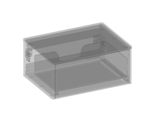 Transparenter Aufbewahrungsbehälter mit Deckel