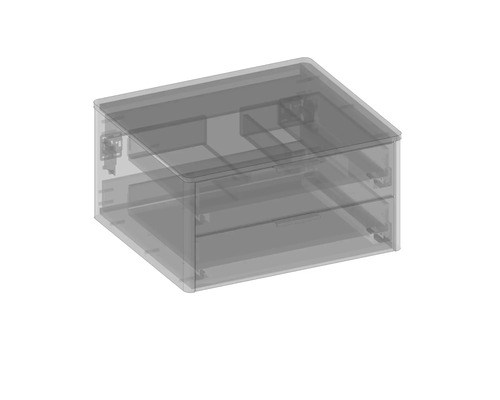 Boîtier de distribution en plastique avec couvercle transparent