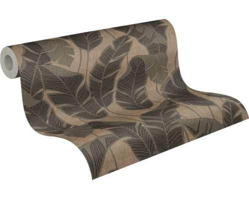 Rouleau de papier peint avec motif de feuilles