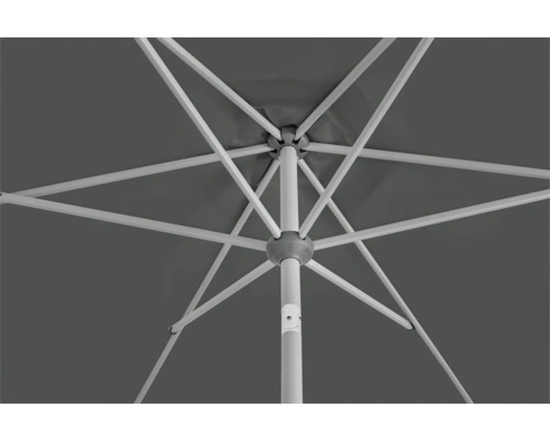 Vue de dessous d''un parasol avec structure