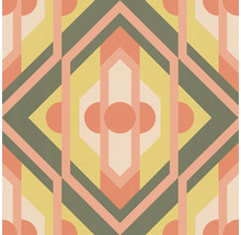 Motif géométrique de papier peint avec losanges et cercles