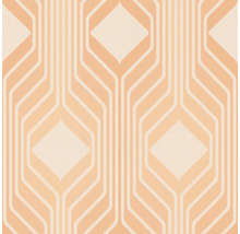 Papier peint intissé 39532-3 Retro Chic lignes orange