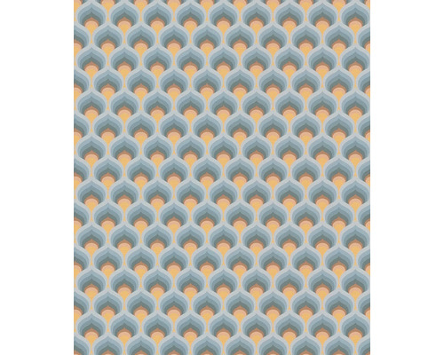 Muster mit stilisierten Blattformen als Tapetendesign