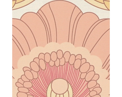 Vue détaillée d''un papier peint à motifs floraux