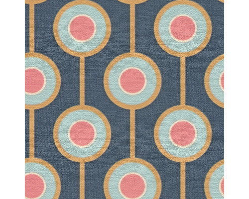 Tapete mit Kreismuster und Verbindungslinien.