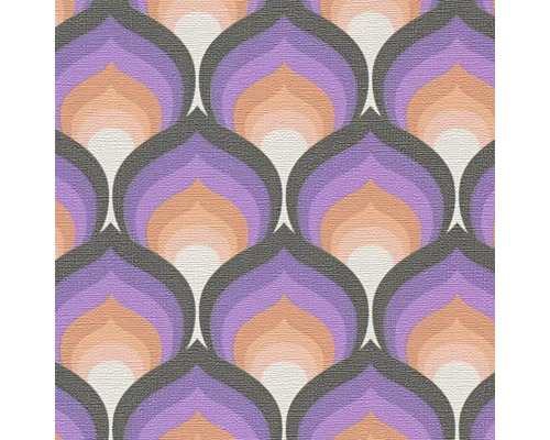 Tapete mit grafischem Muster in Tropfenform