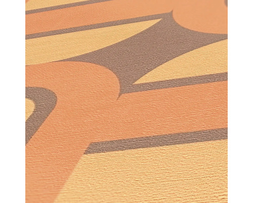 Gemusterte Tapete mit Retro Design