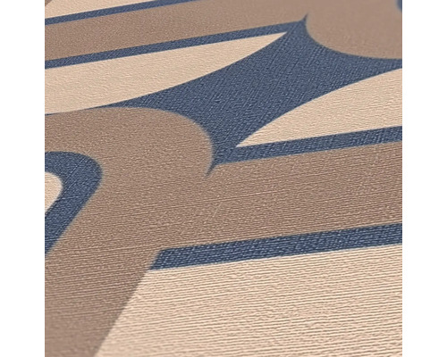 Nahaufnahme einer gemusterten Tapete