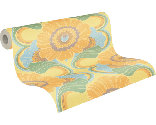 Rouleau de papier peint à motif floral