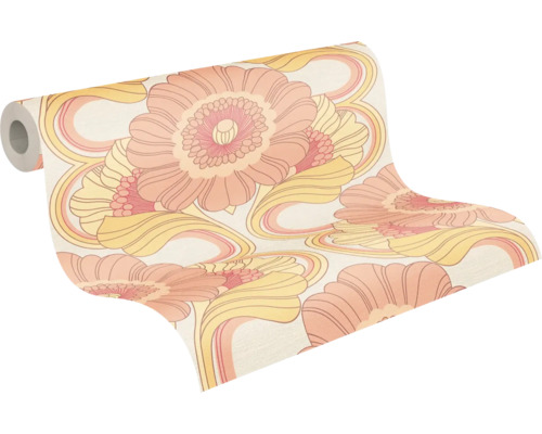 Rouleau de papier peint à motif floral