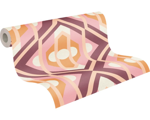 Rouleau de papier peint à motif géométrique