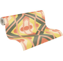 Rouleau de papier peint avec motif géométrique