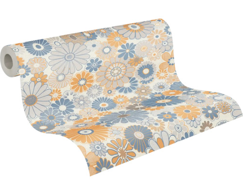 Tapetenrolle mit Blumenmuster