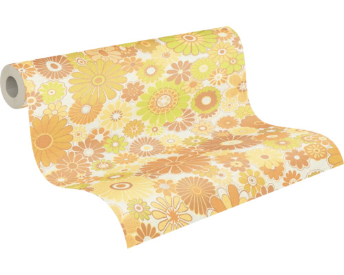 Rouleau de papier peint à motif floral